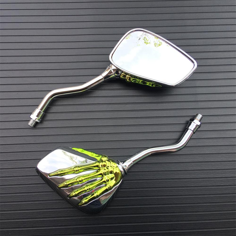 1 Pair Motorcycle Skull Hand Rearveiw Mirrors For Suzuki Boulevard M109R M50 M90 M95 C109R C50 C90 Marauder VZ 800