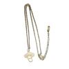 Elegant Stainless Steel Mushroom Pendant Necklace - Versatile Hollow Clavicle Chain Jewelry