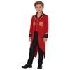 Kids Vintage Medieval Steampunk Tailcoat Long Sleeve Fake Two Piece Tuxedo Victorian Jacket for Dress Up Party Costume
