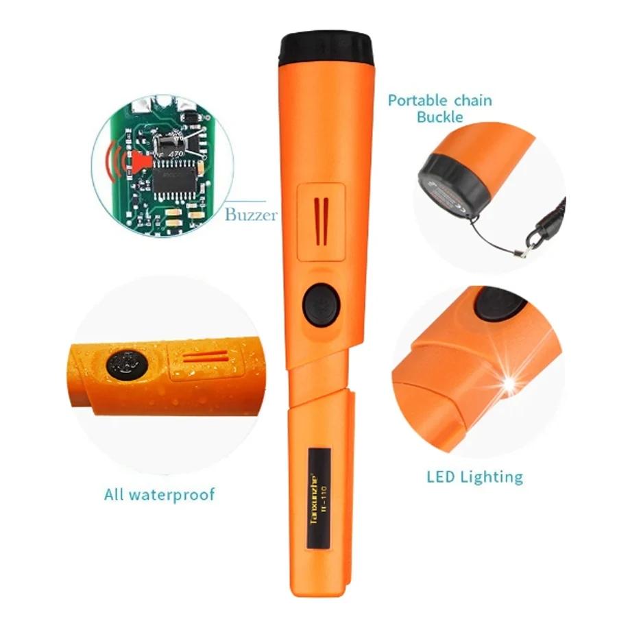 Tragbarer TC-110 Metalldetektor Pointer Pinpoint GP-Pointer Handmetalldetektor Positionierungsstangendetektor IP68 Wasserdicht