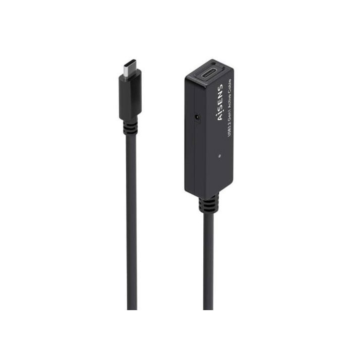 Câble USB - AISENS - A107-0870 - 10 m - USB 3.2 Gen1X1 - Noir avec amplificateur