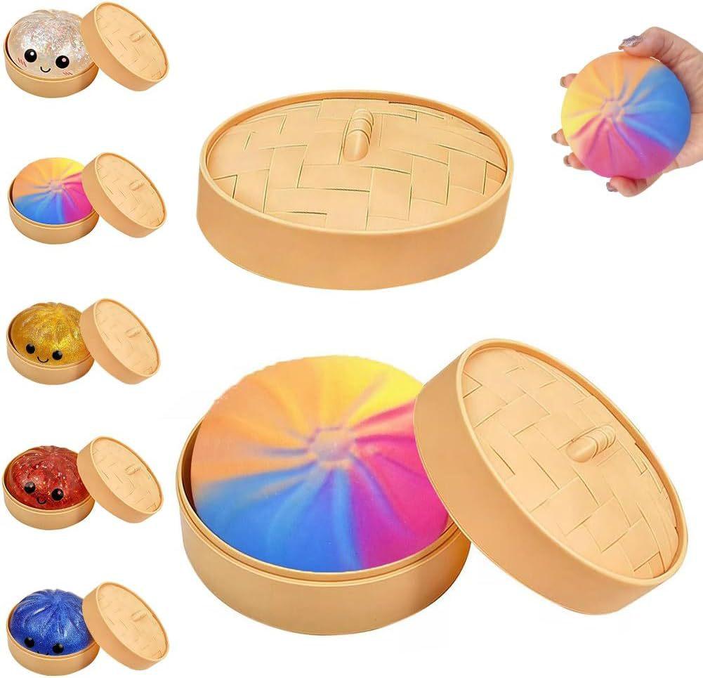 Dumpling Squishies Carries a Soft and Non Stick Hand Squeezing Rebound Toy with You
