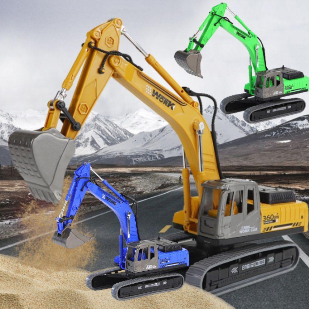 

Flexible Joints Excavator Model Toy Simulation Construction Vehicle Model Kids Toy сірий