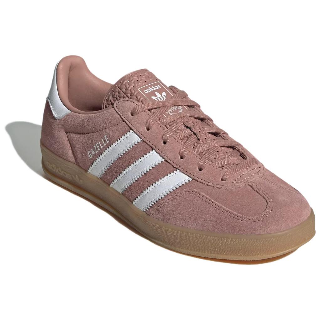 Adidas Sneakers Gazelle Indoor Argilla Calda Gomma Donna Rosa Nuvola-Bianco JS1397