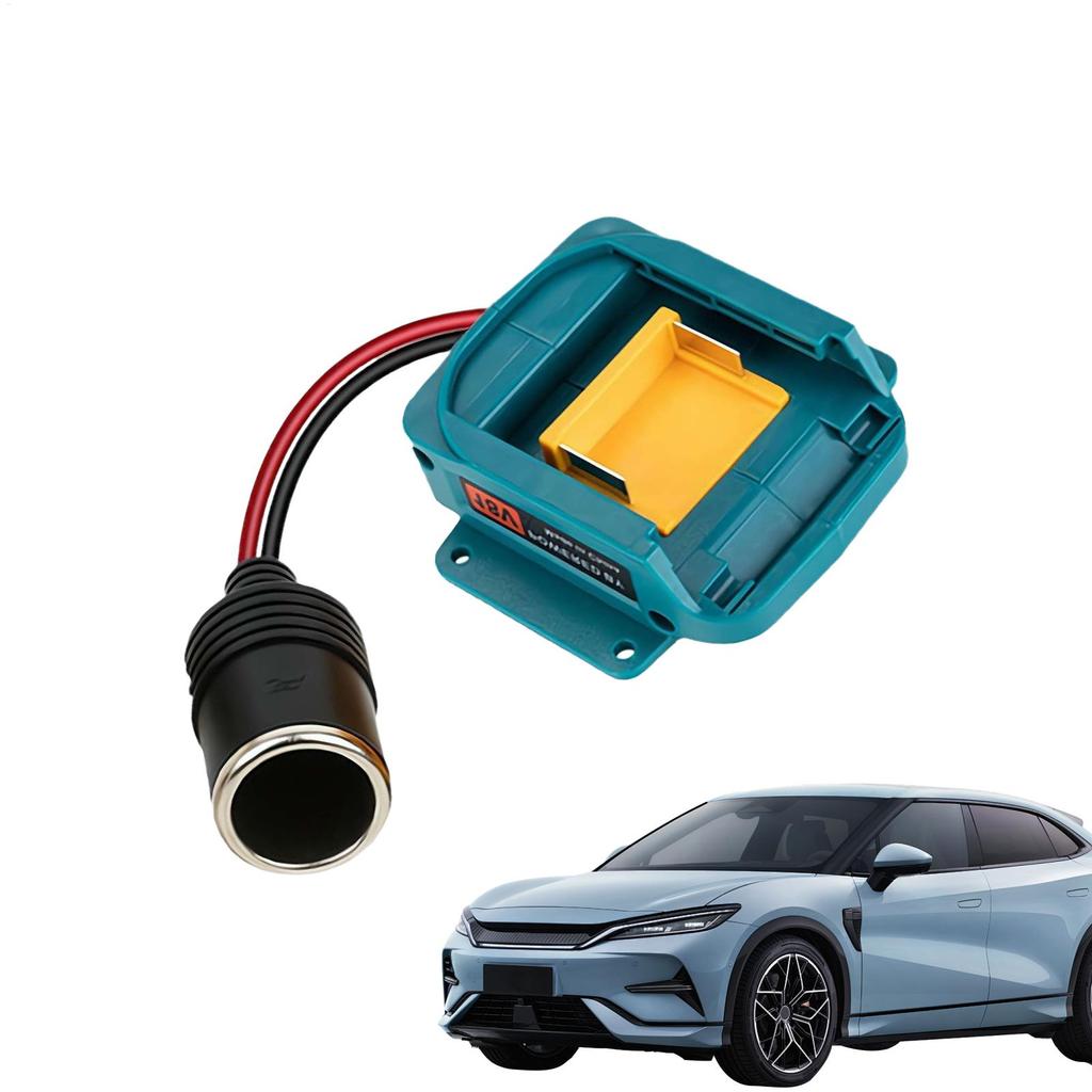 18V-20V Power Tools Battery Car Charger Female Connector  Stable Charging Plug Socket Female Car Socket Adapter Universal
