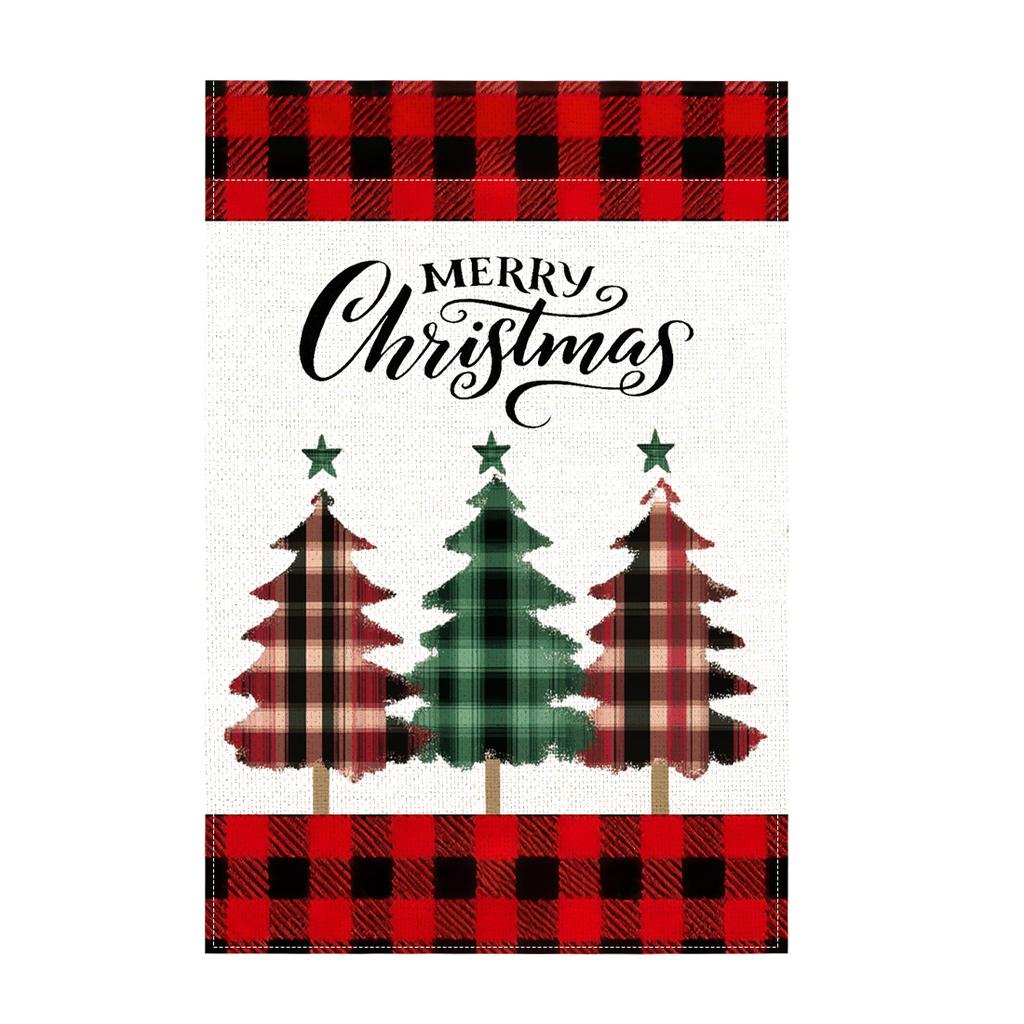 Weihnachts Schmetterling StechpalmeGartenflagge 12x18 Zoll Doppelseitig für Hof Außen Willkommensflagge Dekoration (Ohne Fahnenmast)