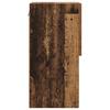 Wall Mounted TV Cabinet with LED Vintage Wood Finish 30.5 x 30 x 60 cm