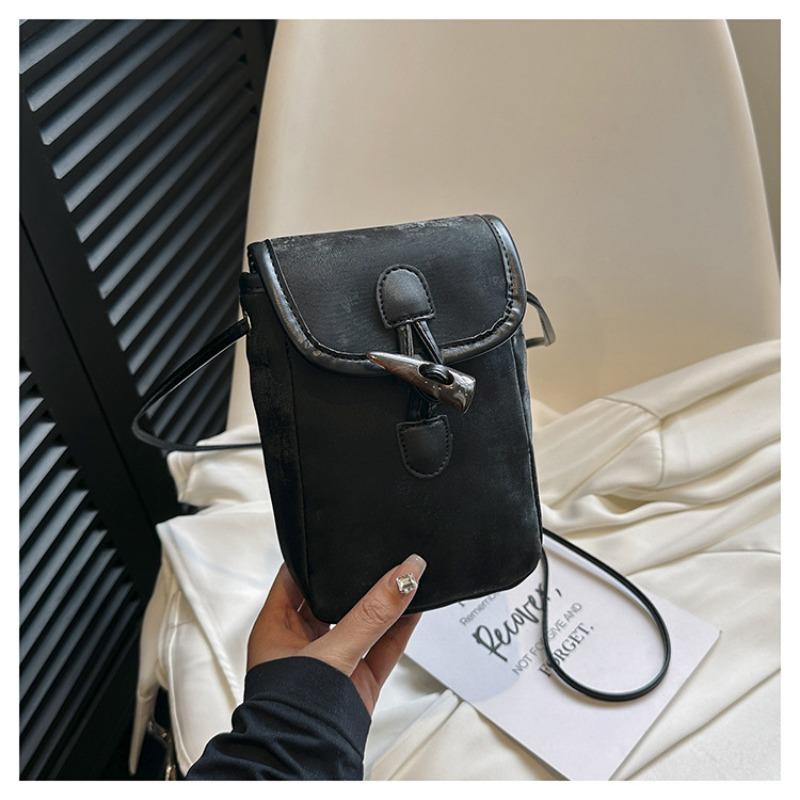 New Simple Casual Small Bag Women's Niche Design Shoulder Messenger Bag Fashionable Versatile Mobile Phone Bag