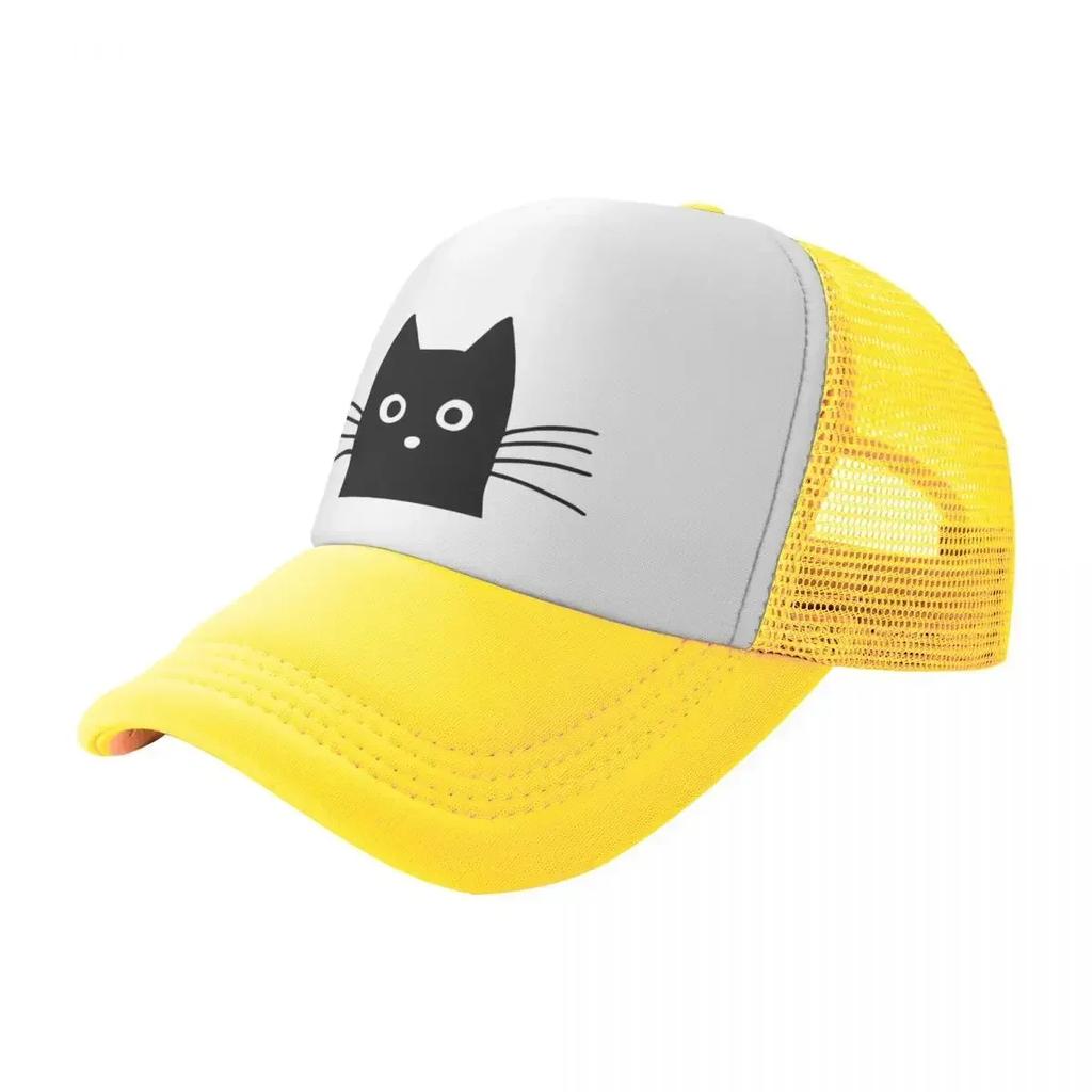 Black Cat Face Baseball Cap summer hat Anime Military Cap Unisex Unisexs Womens