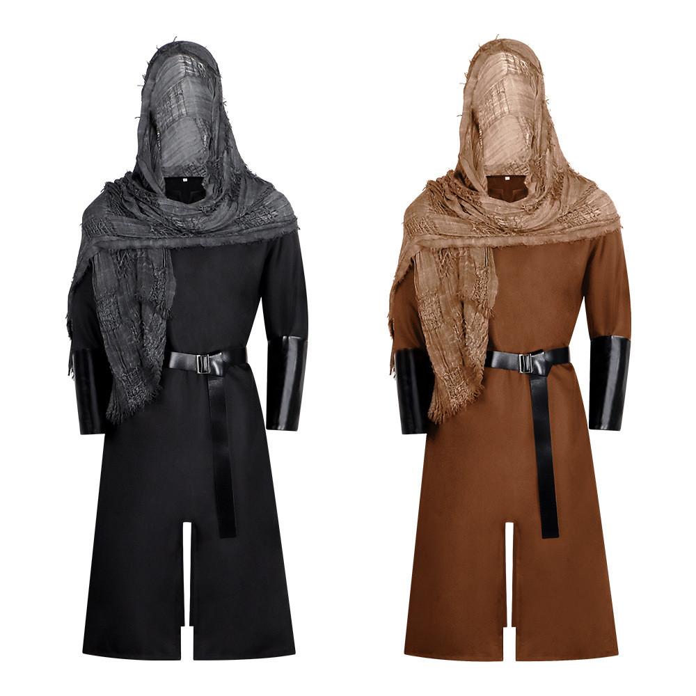 Templar Order Cosplay Suit With Hood For Costume Parties And Conventions