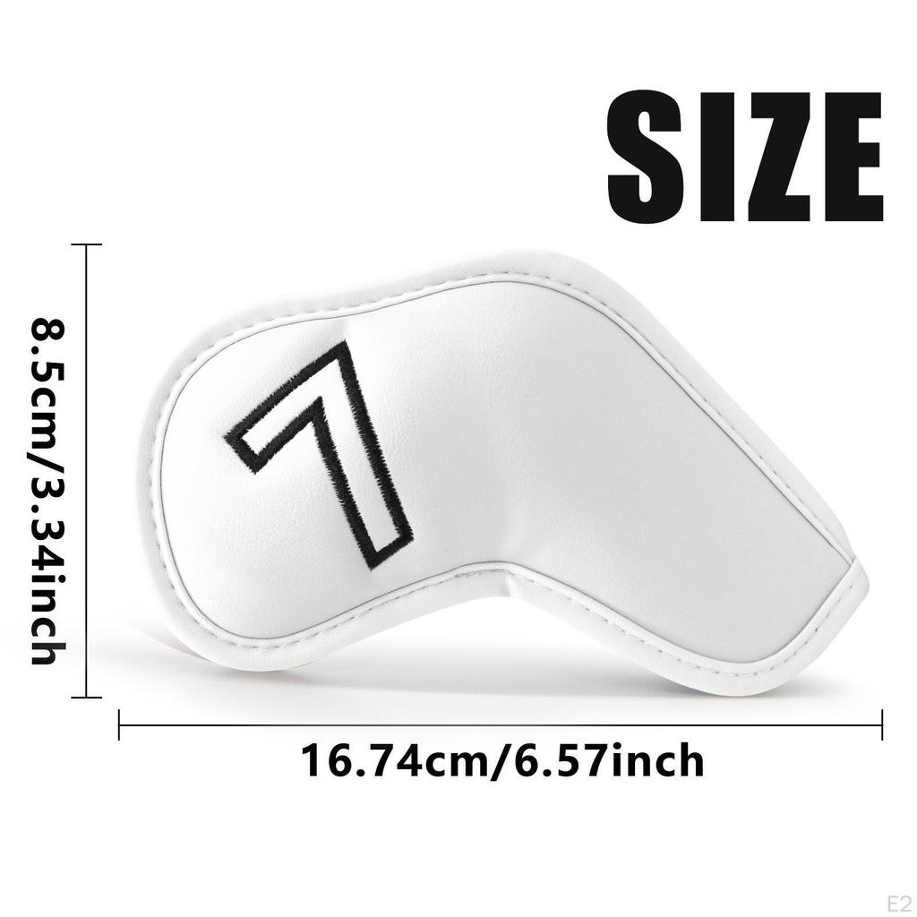 9 Pieces Golf Club Head Covers Accessories Premium Creative Golfer Equipment Fashion