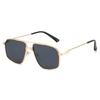 New Metal Men's UV Protection Sunglasses Fashion Street Shot High Sense Women's Sunglasses Internet Celebrity Glasses
