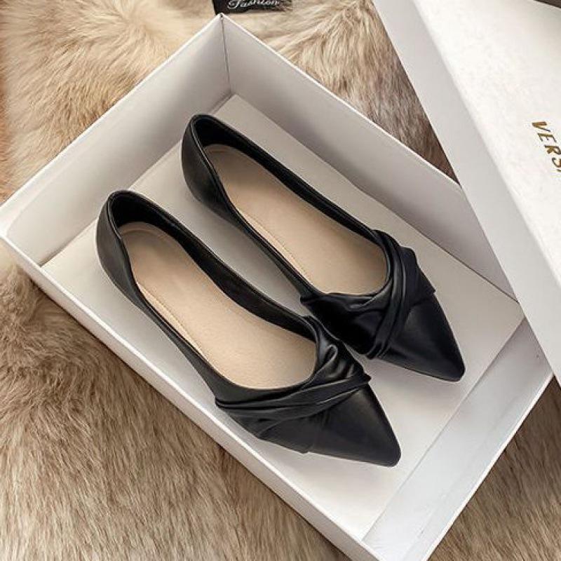 Japan und Südkorea Außenhandel Frühling spitz flacher Boden flacher Mund Einzelne Schuhe Damen weiche Sohle Spät Abendbrise sanft schwangere Frauen