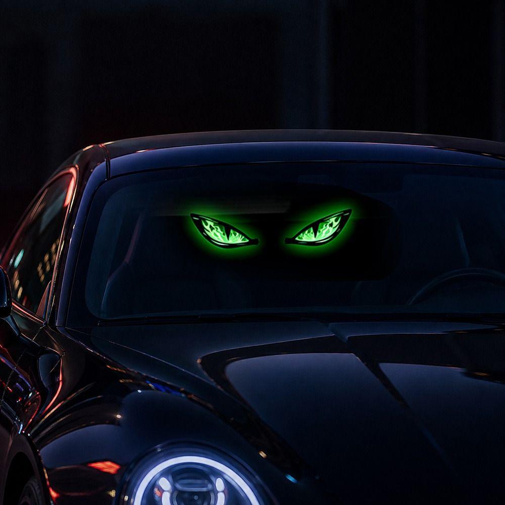 Solar Devil Eyes Car Lights Wireless Car Warning Light New Car Atmosphere Light