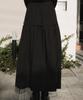 Dehebe Ruffle Long Skirt [Black]