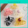 Dorei Fashionable Acetate Heart Shaped Butterfly Hair Claw Clip For Versatile Hairstyles