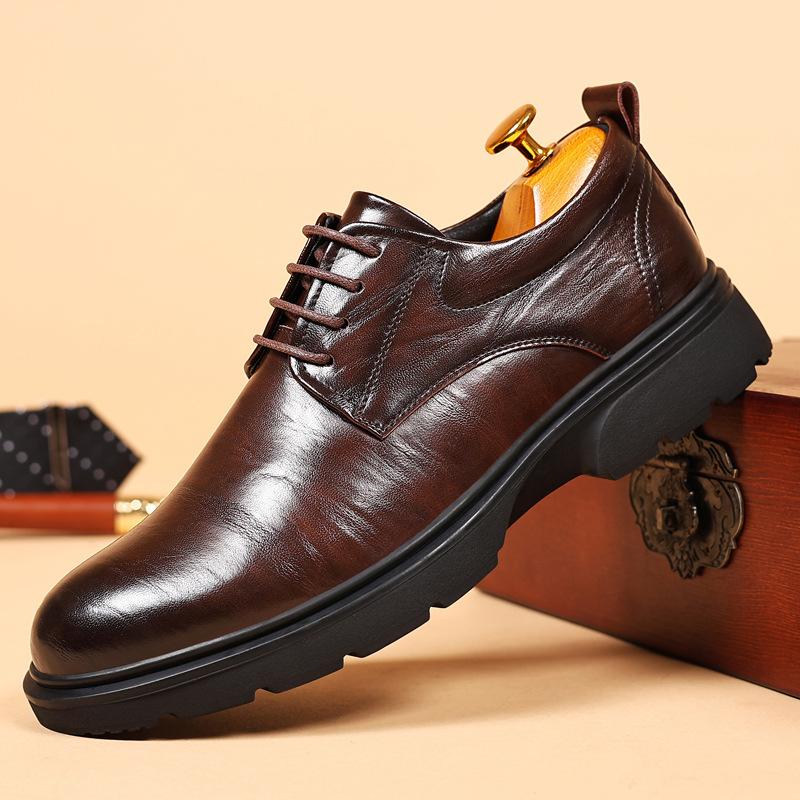 New Men Oxfords Shoes Footwear Sneakers Shoes Men Leather Casual Lace-up Walking Shoes Men Outdoor Tooling Shoes Man Suit Shoes