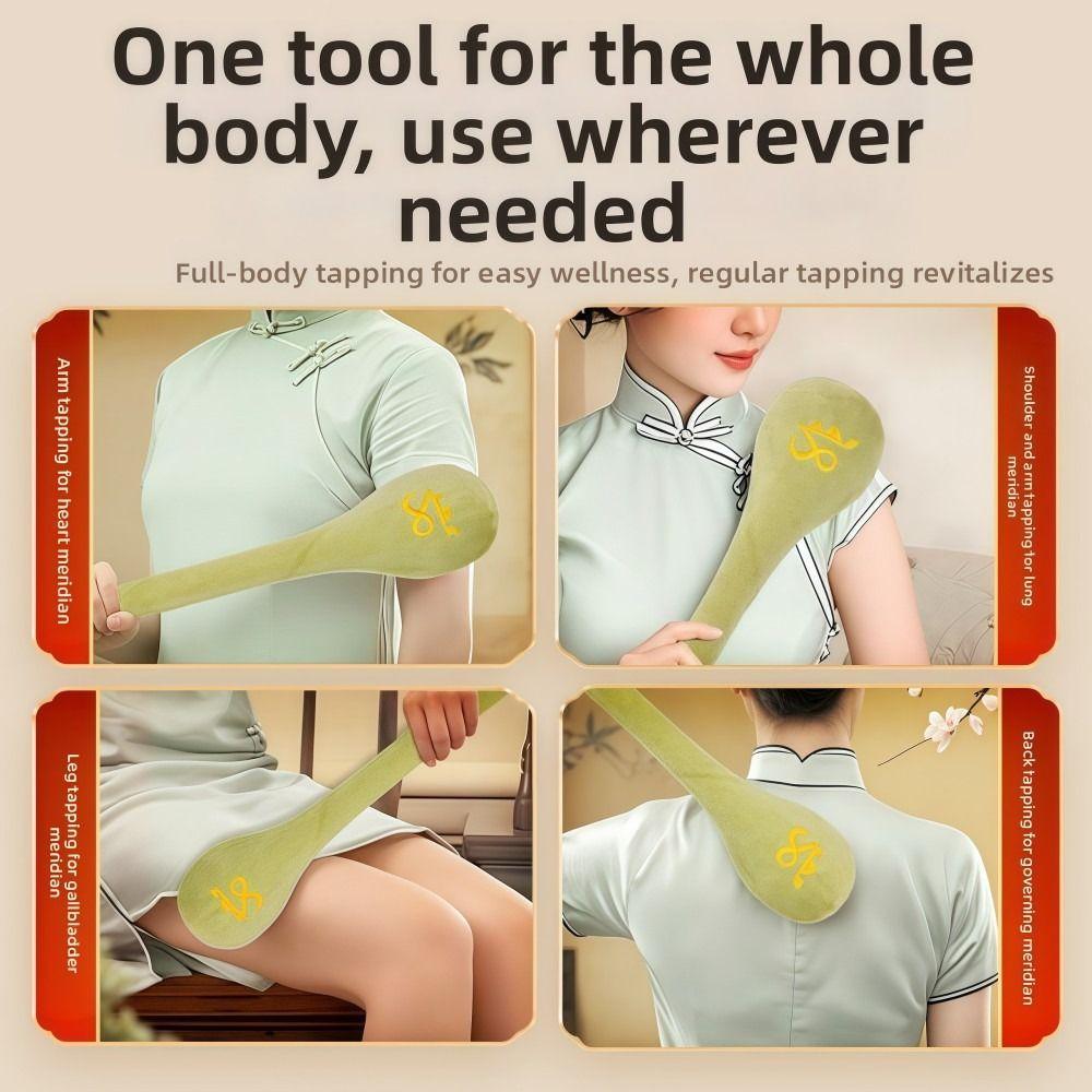 Pain Relief Meridian Tapping Stick Handmade Acupoint Massage Hammer  Full Body Percussion Massage