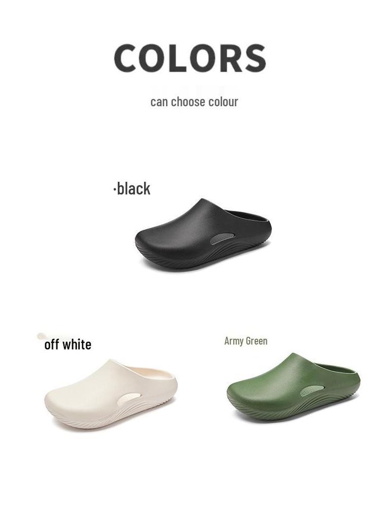 Men's 2025 Thick Sole Non-Slip Outdoor Slippers - Comfort Feel, Breathable Design.