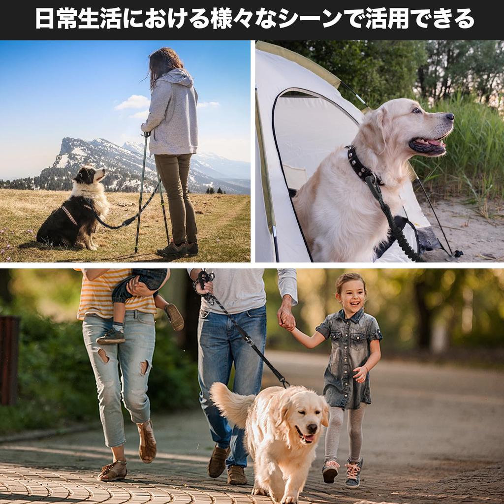 DANOFY Dog Lead Long Lead Dog Lead 30m Long Round Rope for Medium and Large Dogs Reflective Lightweight Durable Easy to Hold Sponge Handle with