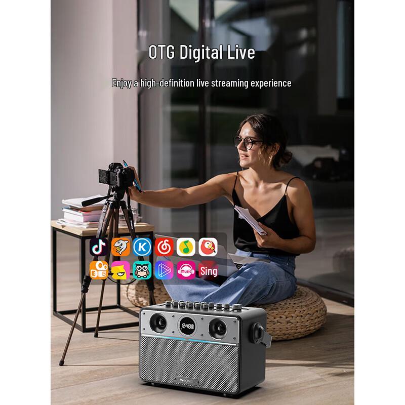 W-King T16S Portable K-Song Bluetooth Speaker