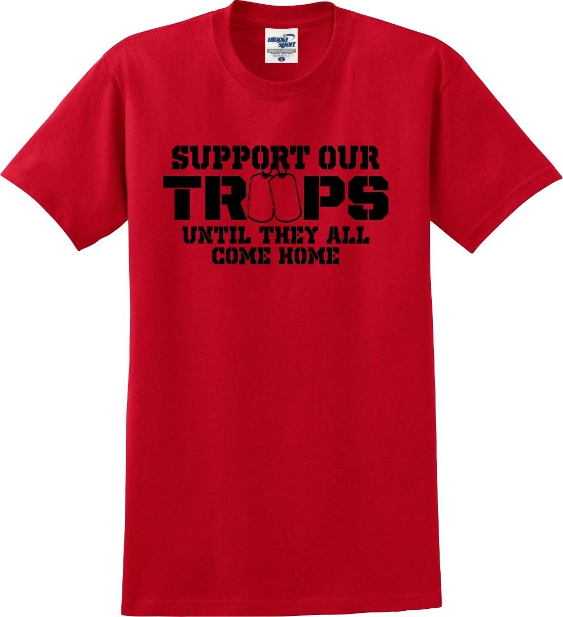 RED Fridays Support Our Troops Until All Come Home Dog Tags Unisex T shirt S-5X L
