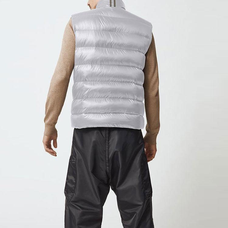 Canada Goose Crofton Series Black Label Waterproof Windproof Ultra Lightweight Puffer Vest Unisex Vest Silver 2229MB-200