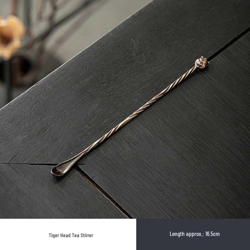 Japanese Tin Tea & Coffee Scoop - Long Handle Stirrer & Dual-Use Incense Burner Tool