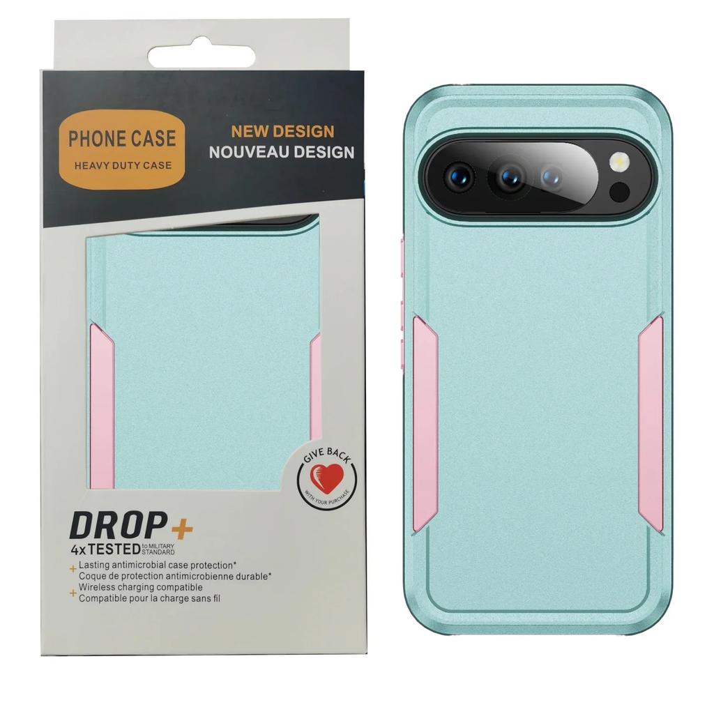 Heavy Duty Military Hybrid Dual Splicing Color Layer Case for IPhone 17 Air 16E 15 14 13 12 11 Pro Max Plus Rugged Armor Shockproof Hard Protect Cover