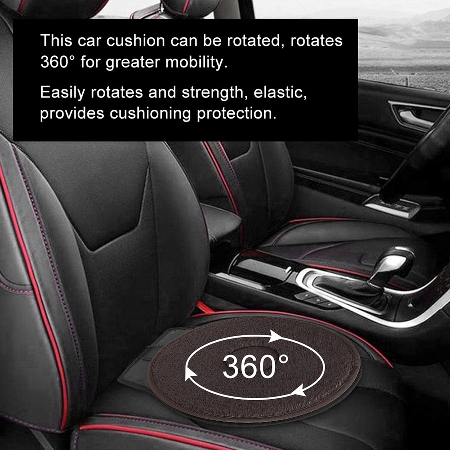 

Поворотная подушка на сиденье, диск с поворотом на 360 градусов для легкой передачи, портативная вращающаяся подушка для автомобиля, нескользящий коврик-защита для автомобиля для беременных женщин