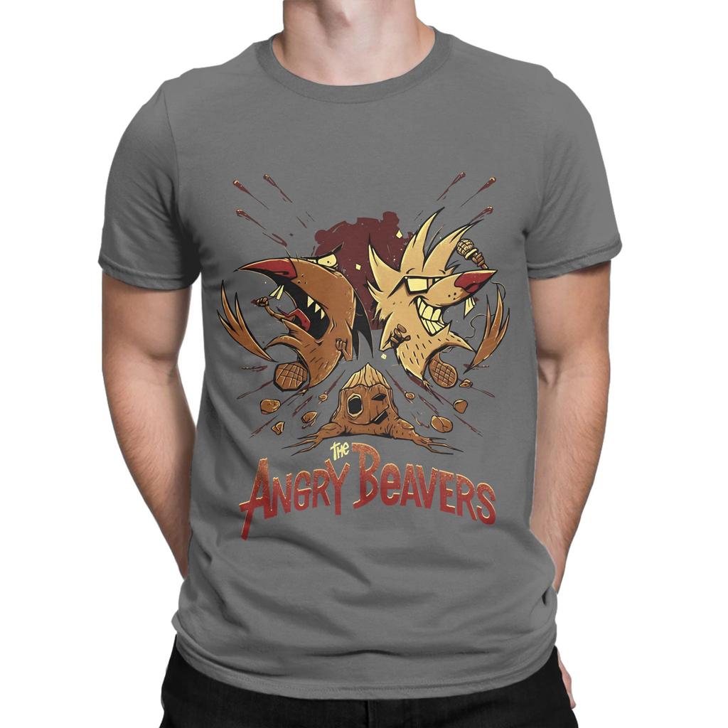 Unisex Unisex Wütende Cartoon TV-Serie Biber Lustig Unisex Fan Lustig Grafik 100% Baumwolle T-Shirt Die Wütenden Biber Oberteile T-Shirts Für Unisex