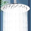 Stainless Steel High Pressure Waterfall Shower Head 8" 12" Black Silver Golden Large Flow Pressure Boosting Bathroom Showerhead