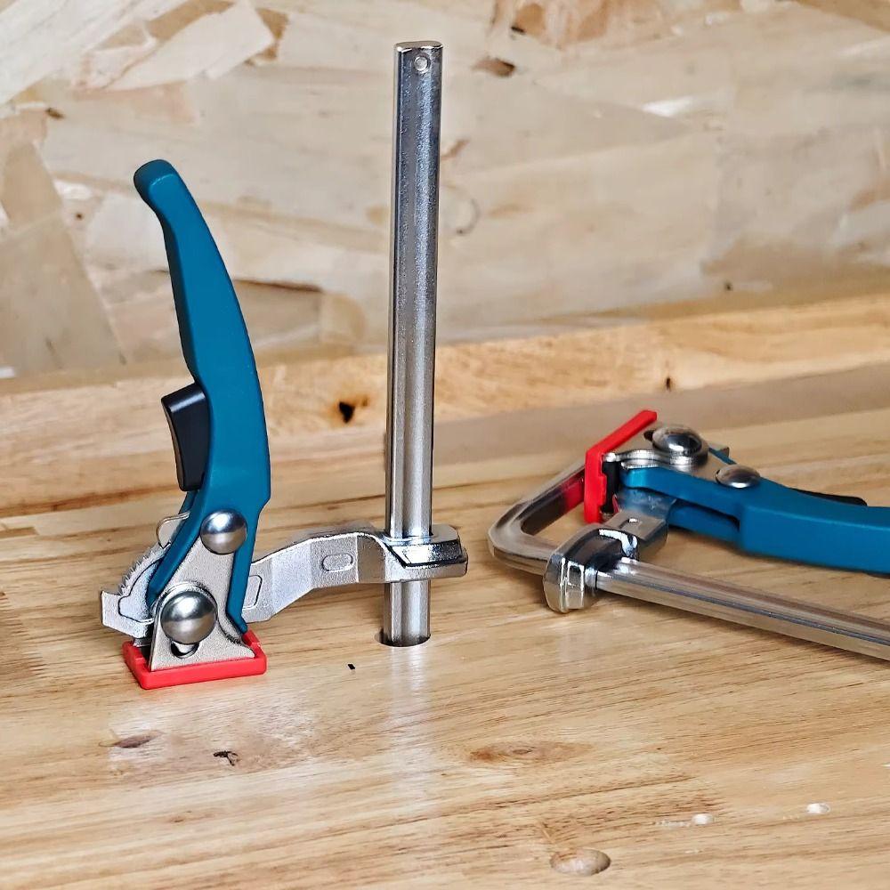 Zinc Zinc Alloy Steel Ratcheting Table Clamp Quick Ratchet Rail Clamp Quick Release Clamp  Woodworking