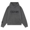 VibeStreet Retro American High Street Glitter Letter Sweatirt Autumn Loose Casual Hooded Outerwear
