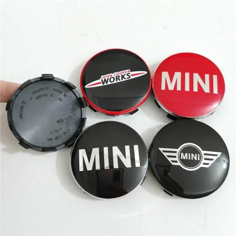 Car Styling for MINI Coopers JCW F54 F55 F56 F60 R53 R55 R56 R57 4pcs 56MM Auto Tire Cover Accessories Wheel Center Hub Caps