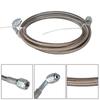 Universal 12" 24" 36" 48" 60" Turbo Oil Feed Line Kit Stainless steel Braided AN4 0+90 Degree PTFE Turbine Oil Feed Pipe