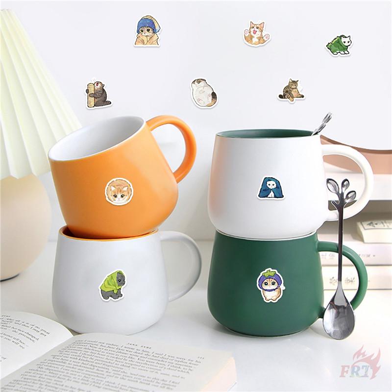 500Pcs/Roll Ink Art Funny Cat Kids Rewards Stickers - DIY Scrapbooks Album Decor Sealing Label Decals