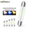 10 шт. C5W C10W LED лампочки COB 31мм 36мм 39мм 41мм Canbus Festoon LED Лампа для салону авто, плафон, читання, номерний знак 12В Лампочки 7