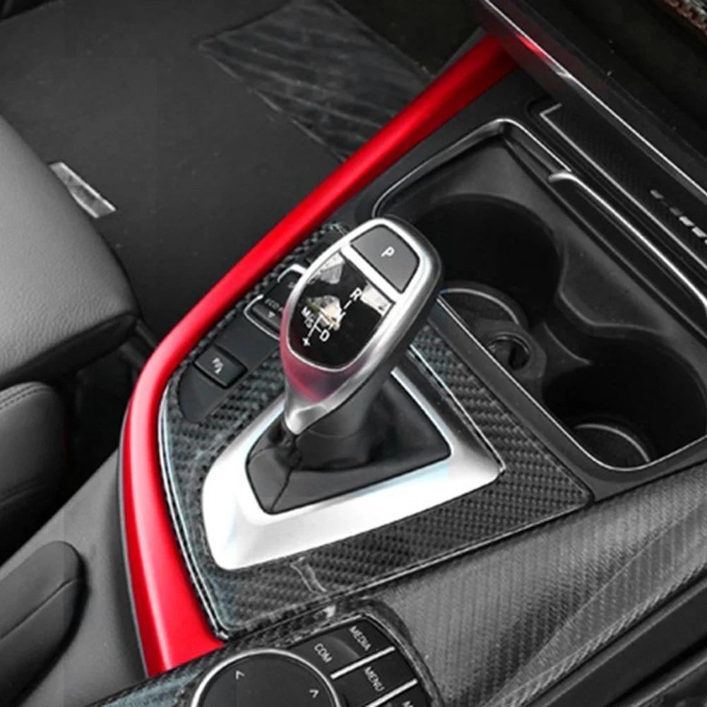 Auto Mittelkonsole Schalthebel Panel Aufkleber L-Form Abdeckung Für BMW 3 4 Serie F30 F31 F32 F36 3GT 320i 13-19 Linkslenker