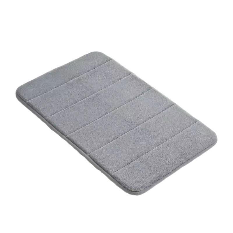 Non-slip Cross Stripe Plush Bathroom & Entrance Door Mat