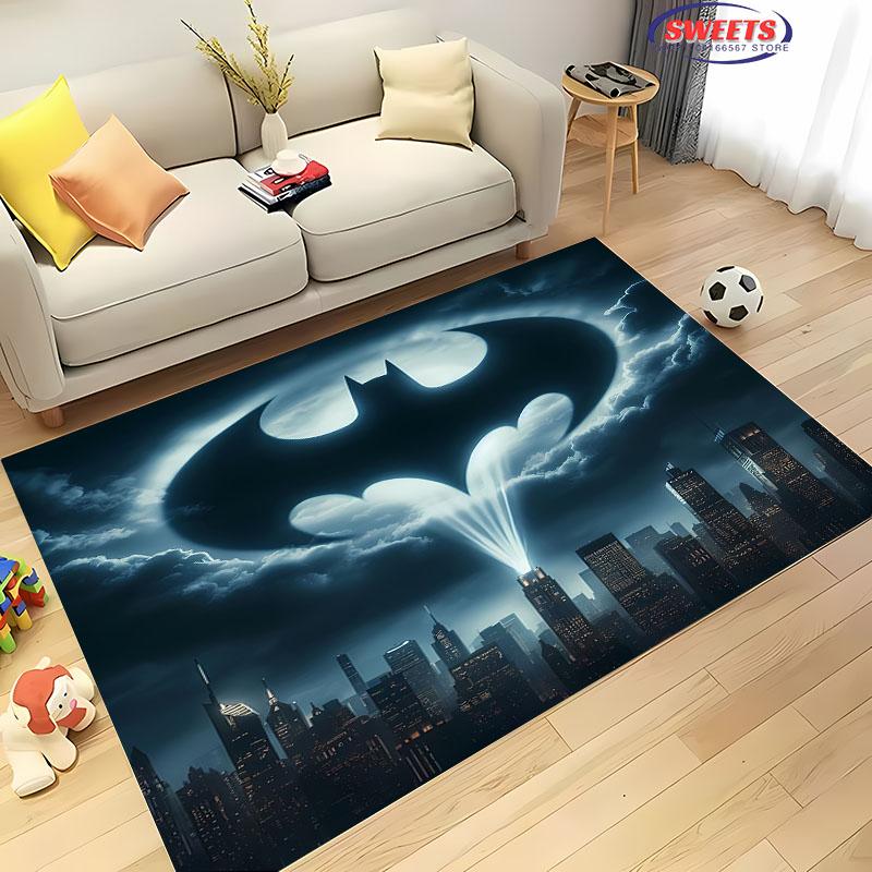 

Классический ковер DC Batman, Ковер с логотипом Бэтмена для гостиной, детской спальни, прикроватный коврик, Удобный нескользящий прочный коврик, Ковер, который можно стирать в машине 40x60cm (16x24in)