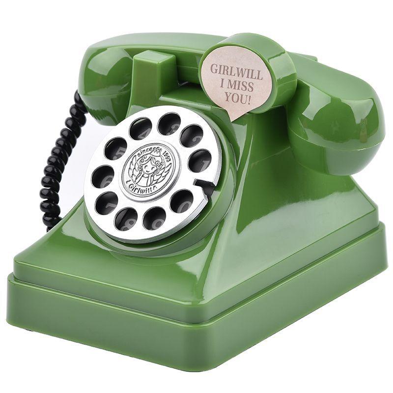 Pușculiță cu telefon drăguț retro Decor pentru casă Jucării creative pentru economii pentru copii Cadou pentru prieteni copii