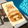 Art Bread Cute Towel Towel Soft Pool Gift For Travel Gym Shower Cool Camping Quick Dry Sports  Large Beach Towel