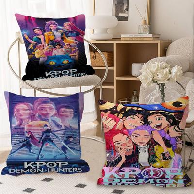 Movie Anime Kpop Style D-Demon H-Hunters Cushion Cover Pillowcase Upholstery Sofa Throw Pillow Home Decor Pillowcas