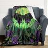 1pc Butterfly Moon Blanket, Lightweight Flannel Throw Blanket for Sofa, Bed, Travel, Camping, Living Room, Office, Couch105
