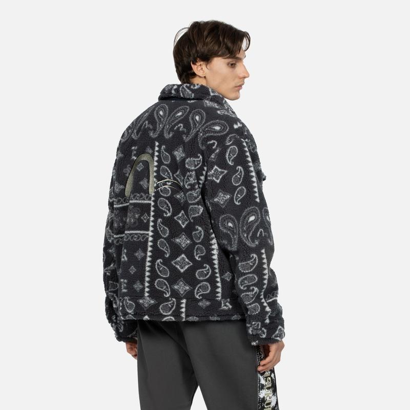 EVISU Jackets Men's Charcoal Gray Lapel Moderate Other 2EAGNM3JK5111RXSH