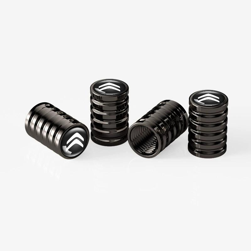 

4PCS Aluminum Alloy Car Wheel Air Stem Cover Tire Valve Dustproof Caps For Citroen C4 C3 C5 C1 C2 Berlingo Celysee Cactus Saxo