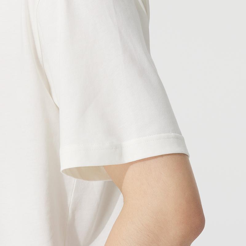 Adidas SS25 Ležérní tričko s kulatým výstřihem, módní, s krátkým rukávem, pánské topy, bílé JN2512