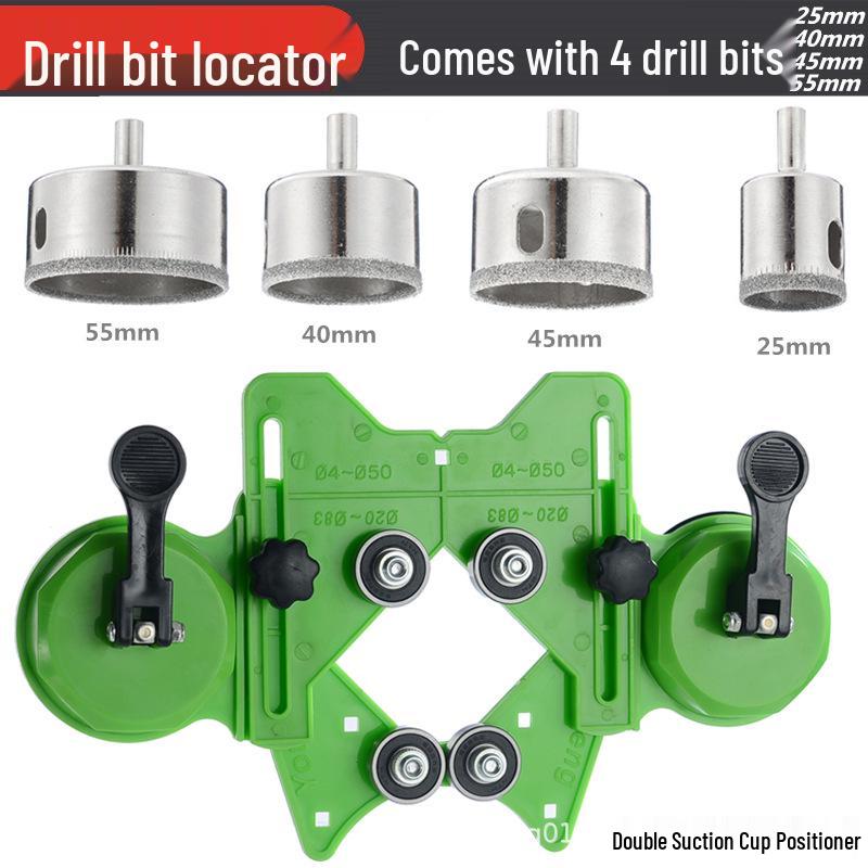 Multifunctional Precision Glass Drill Locator with Suction Cup