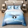 Juego de Ropa de Cama con Diseño del Lazio FC Texto Personalizado 1 Funda Nórdica y 2 Fundas de Almohada